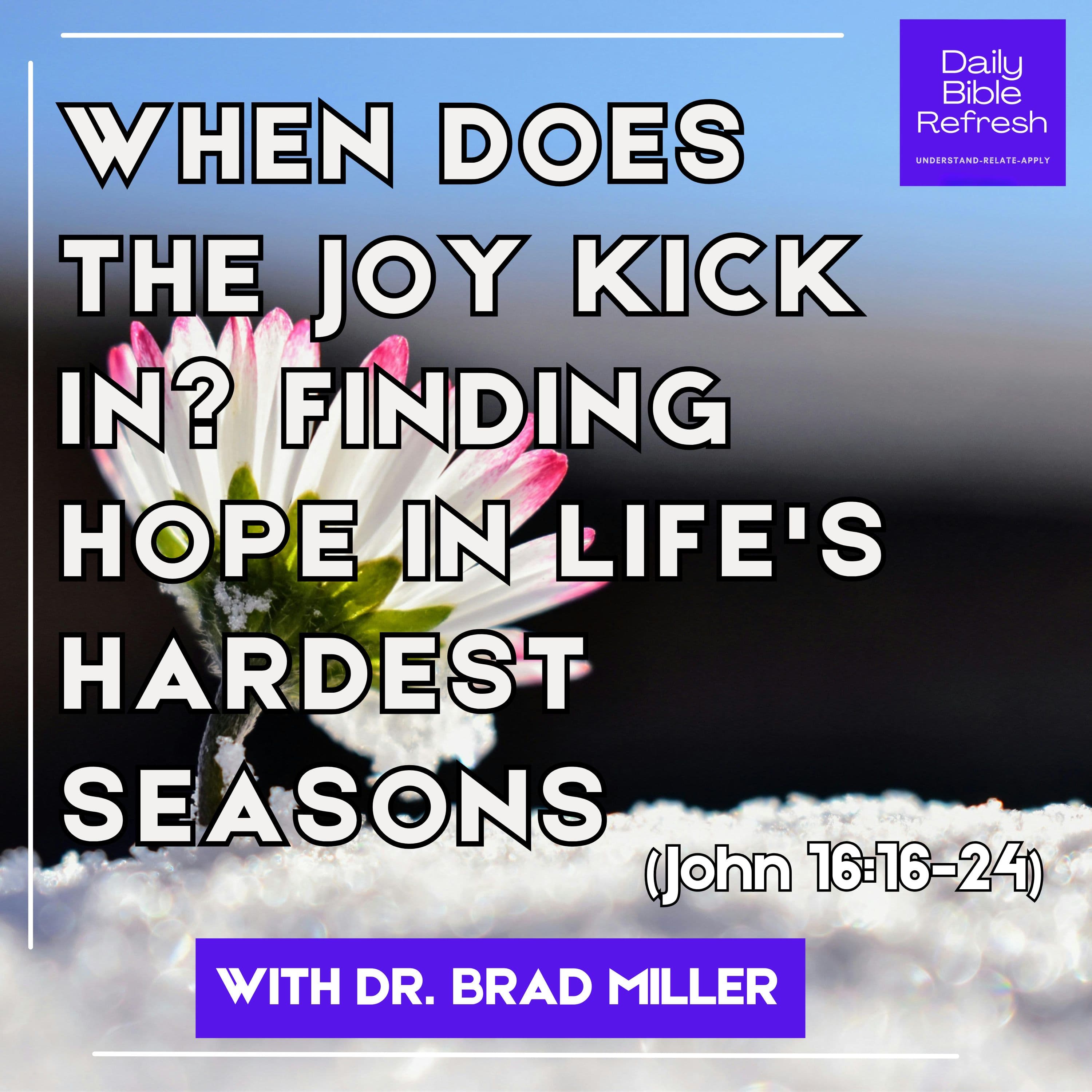 When Does the Joy Kick In? Finding Hope in Life's Hardest Seasons (John 16:16-24)