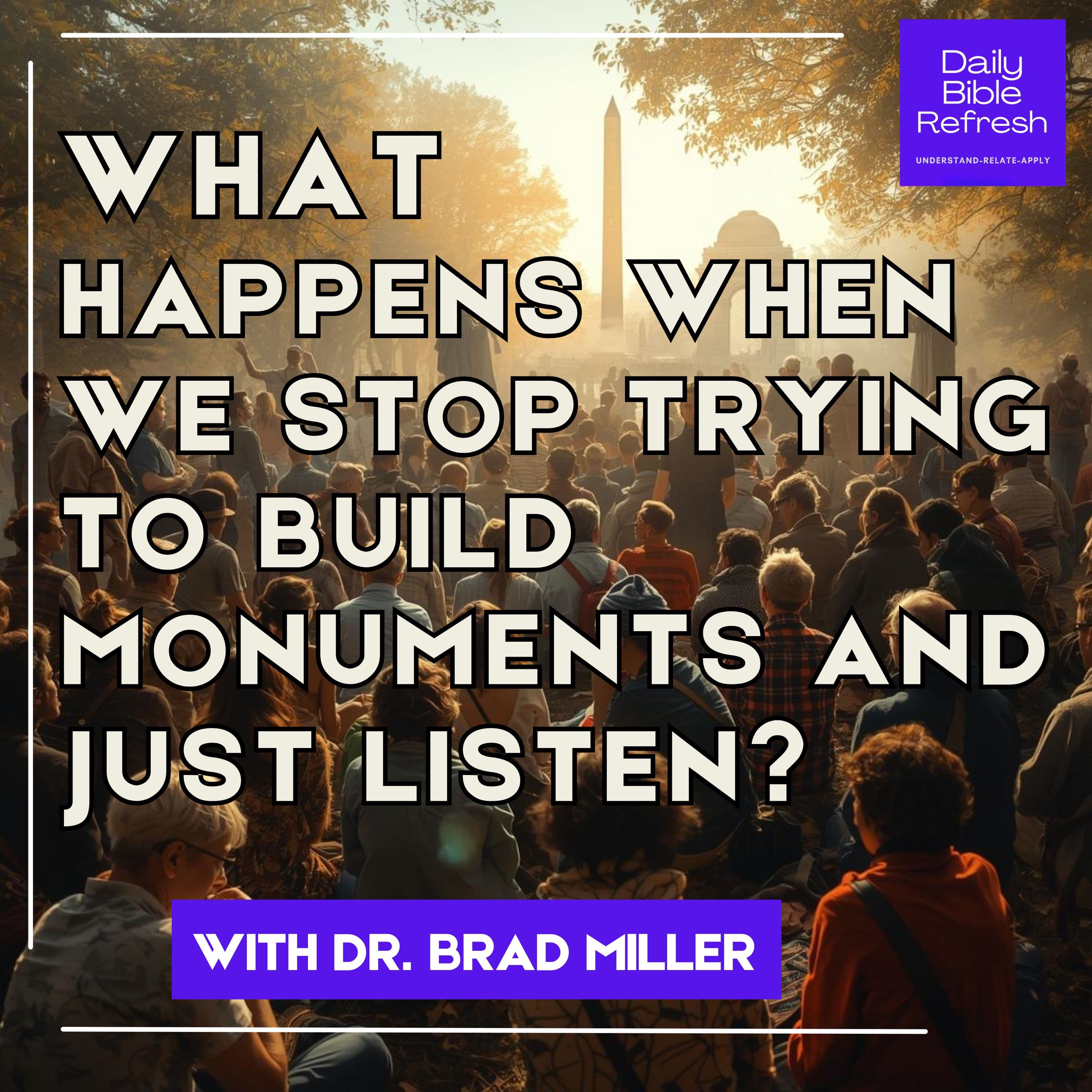What Happens When We Stop Trying to Build Monuments and Just Listen?